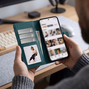 Tech-Protect Wallet rahakottümbris seadmele Xiaomi Redmi Note 17 Pro Max 5G – roheline