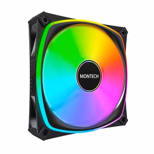 Korpuse ventilaator 120mm Montech AX120 Pro must 3tk