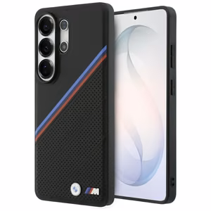 BMW Tricolor Metal Logo MagSafe Ümbris for Samsung Galaxy S26 Ultra - must