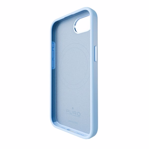 Силиконовый чехол Puro Icon Mag Pro MagSafe для iPhone 16e/17e - синий