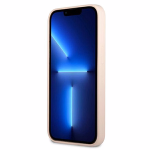 Guess GUHCP13MSLTGP iPhone 13 6.1" розовый/розовый жёсткий чехол Silicone Triangle