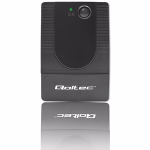 Qoltec 53772 katkematu toiteallikas (UPS) Line-Interactive 0.65 kVA 360 W 1 AC pistikupesa