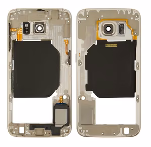 Keskmise korpuse Samsung G920F S6 kuldne summeri ja külgklahvidega originaal (kasutatud Grade B)