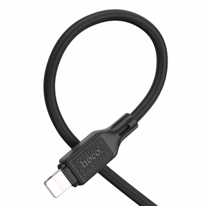 Кабель USB A to Lightning Hoco 2,4A 1 м X90 чёрный