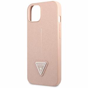 Guess GUHCP14MPSATLP iPhone 14 Plus 6,7 "pink / pink hardcase SaffianoTriangle Logo