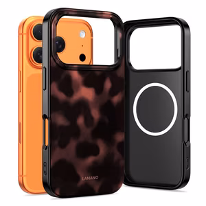 Tech-Protect Lamano MagSafe ümbris jaoks iPhone 17 Pro - must and punane