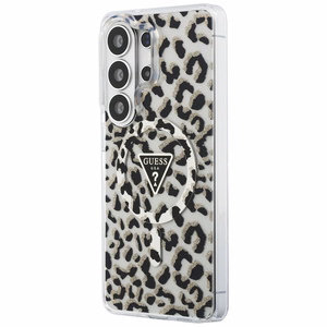GUESS ümbris for SAMSUNG S26 Ultra GUHMS26LHLEGTGLK (Magnetic IML Leopard Print Triangle) must