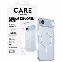 CARE by PanzerGlass Flagship Urban Explorer Ümbris w. Valge MagSafe jaoks iPhone Air - Läbipaistev