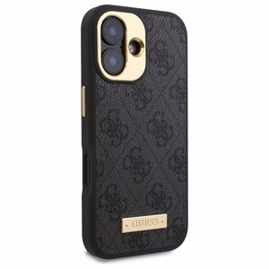 Guess 4G Logo Plate MagSafe iPhone 16 Ümbris - must