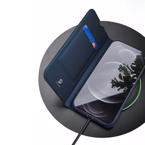 Dux Ducis Skin Pro raamaturiiuli tüüpi ümbris iPhone 13 Pro jaoks roosa