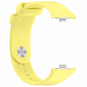 СИЛИКОНОВЫЙ РЕМЕШОК MI BAND 8 PRO/M8 PRO (6). ЖЕЛТЫЙ