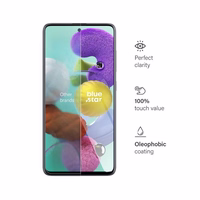 Karastatud klaas to Samsung Galaxy A71 sinine Star