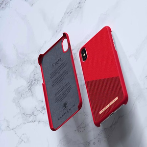 Nordic Elements Saeson Freja ümbris seadmele iPhone XS Max, punane