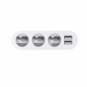 Autopistikupesa jagur Hoco Z13, 2 USB-pordi ja 3 pistikupesaga