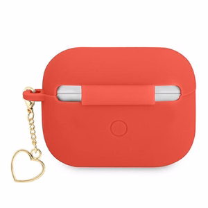 Guess GUAPLSCHSR чехол для AirPods Pro красный/красный Silicone Charm Heart Collection