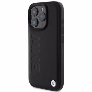 BMW Leather Hot Stamp MagSafe iPhone 16 Pro Max Ümbris - must