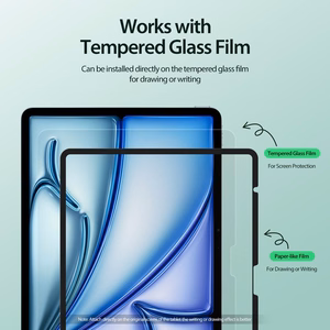 Dux Ducis Naad Paperlike Matte Ekraanikaitse jaoks iPad Air 13" (2024/2025) - with Black Frame