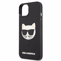 Karl Lagerfeld 3D kummist Choupette ümbris iPhone 13 mini jaoks - must