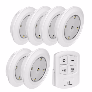 Maclean MCE165 – kaugjuhitav LED-lampide komplekt, 6 tk, AAA-patareid