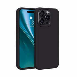 Etteri Silikoon Ümbris jaoks iPhone 15 Pro 6,1" must