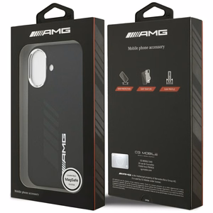 AMG Silicone Oversize Rhombs MagSafe Ümbris jaoks iPhone 17 - must