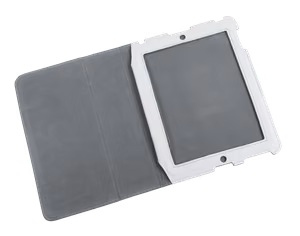 Leather case for Apple iPad 3, white