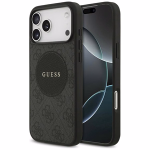 Guess 4G Circle Classic Logo MagSafe ümbris jaoks iPhone 17 Pro Max - must