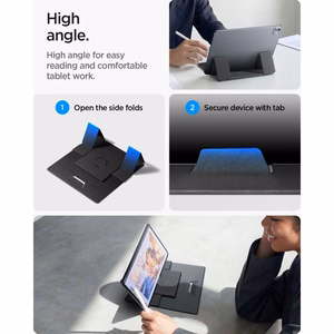 Spigen SlimFold LD201-S8 sülearvutialus, hall