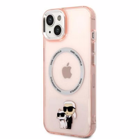 Karl Lagerfeld KLHMP14MHNKCIP iPhone 14 Plus 6.7" hardcase roosa/roosa Iconic Karl&Choupette Magsafe