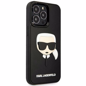 Karl Lagerfeld KLHCP14LKH3DBK iPhone 14 Pro 6.1 "must / must hardcase 3D Rubber Karl`s Head