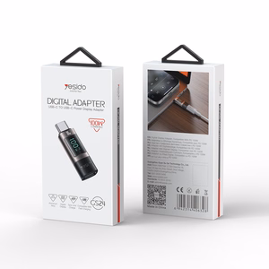 Yesido Adapter OTG GS24 - Typ C (male) to Type C (female) - with LCD display must