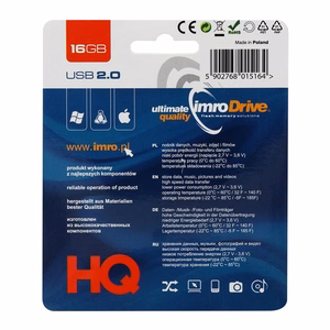 Флешка Imro BLACK 16GB USB2.0