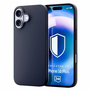 3mk Hardy Silicone MagCase для iPhone 16 Plus - серый