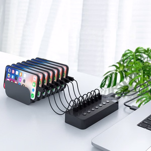 Orico CT2U3-16AB jaotur 16x USB-A 3.0 lülititega must