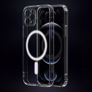 Anti Shock 1,5 mm Mag ümbris jaoks iPhone 15 Pro Max 6,7" läbipaistev camera protection