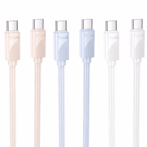 Kaabel USB C to USB C Hoco 3A 60W 1 m X114 roosa