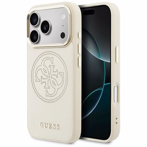 Guess Perforated 4G MagSafe Ümbris for iPhone 17 Pro - beež