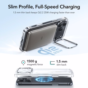 ESR Classic Hybrid Kickstand MagSafe Ümbris jaoks iPhone 17 Pro - Clear