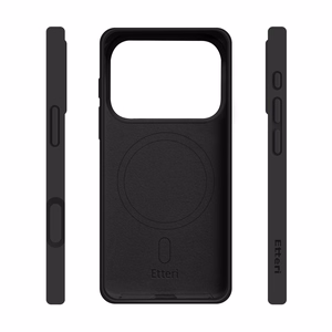 Etteri Силиконовый Mag Чехол для iPhone 17 Pro Max чёрный