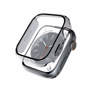 Защитный чехол Crong Hybrid Watch Case со встроенным стеклом для Apple Watch 41 мм, прозрачный