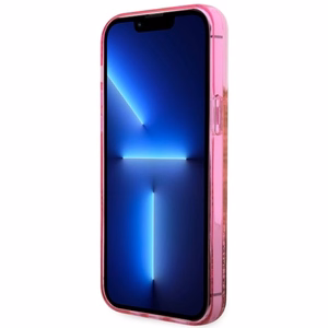 Guess GUHCP14XLC4PSGP iPhone 14 Pro Max 6.7" pink/pink hardcase Liquid Glitter 4G Transculent