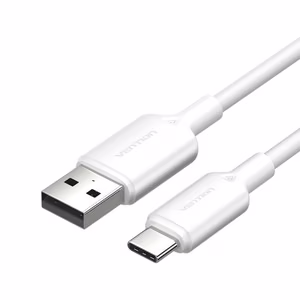 USB 2.0 A to USB-C 3A kaabel Vention CTQWF 1M (valge)