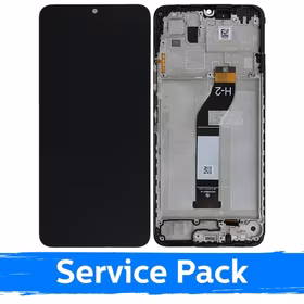 LCD ekraan ühilduv Xiaomi Redmi 13C 4G / Redmi 13C 5G / Poco C65 must raamiga (Service Pack)