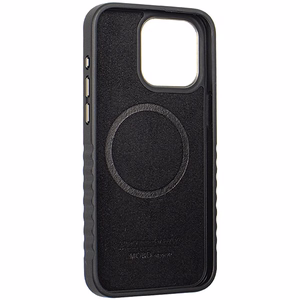 Audi Genuine Leather case with MagSafe for iPhone 15 Pro Max - black and red