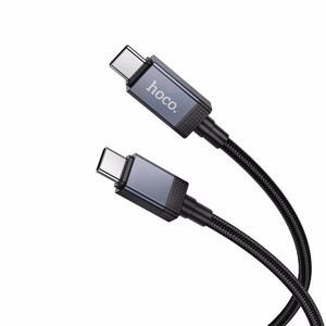 Kaabel USB C to USB C Hoco 3A 60W with display 1 m X118 must