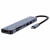 Savio AK-82 interface hub USB Type-C 5000 Mbit/s must