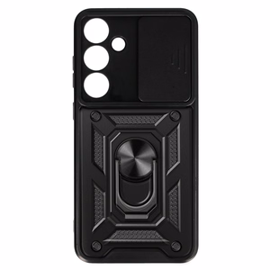 Slide Camera Armor Ümbris jaoks Samsung Galaxy A35 Must