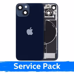 Задняя крышка, совместима с Apple iPhone 14 / Полуночный черный / (Service Pack)