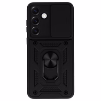 Slide Camera Armor Ümbris jaoks Samsung Galaxy S25 Must