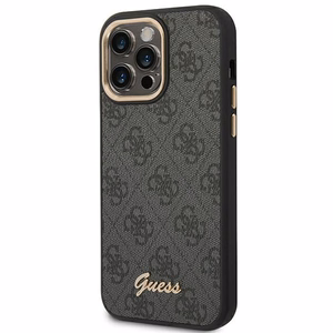Guess GUHCP14XHG4SHK iPhone 14 Pro Max 6.7 "must / must hard ümbris 4G Vintage kuldne Logo